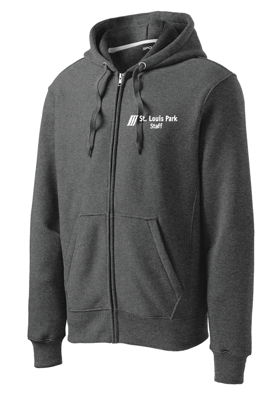 SLP Public Works Sport-Tek® Super Heavyweight Full-Zip Hooded Sweatshirt - GRAPHITE HEATHER