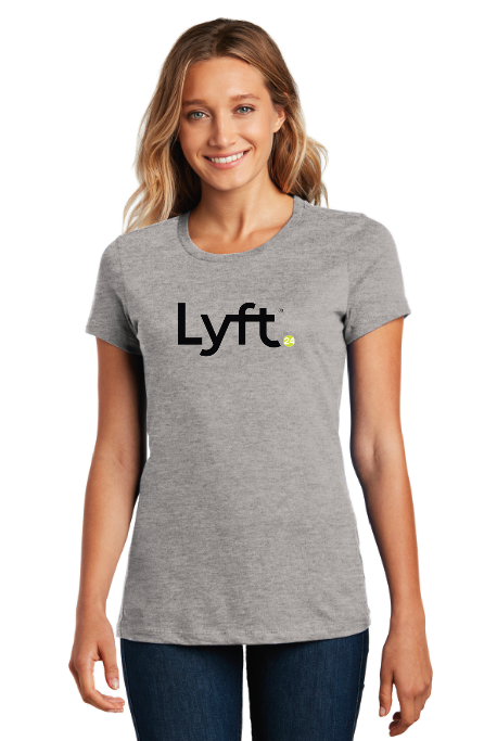 Lyft24 District ® Women’s Perfect Weight ® Tee - HEATHERED STEEL