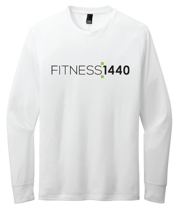 Fitness 1440 District® Perfect Blend® CVC Long Sleeve Tee - WHITE