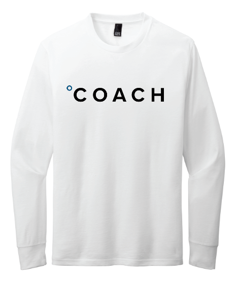 Coach District® Perfect Blend® CVC Long Sleeve Tee - WHITE