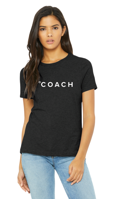 Coach BELLA+CANVAS® Women’s Relaxed CVC Tee - BLACK HEATHER