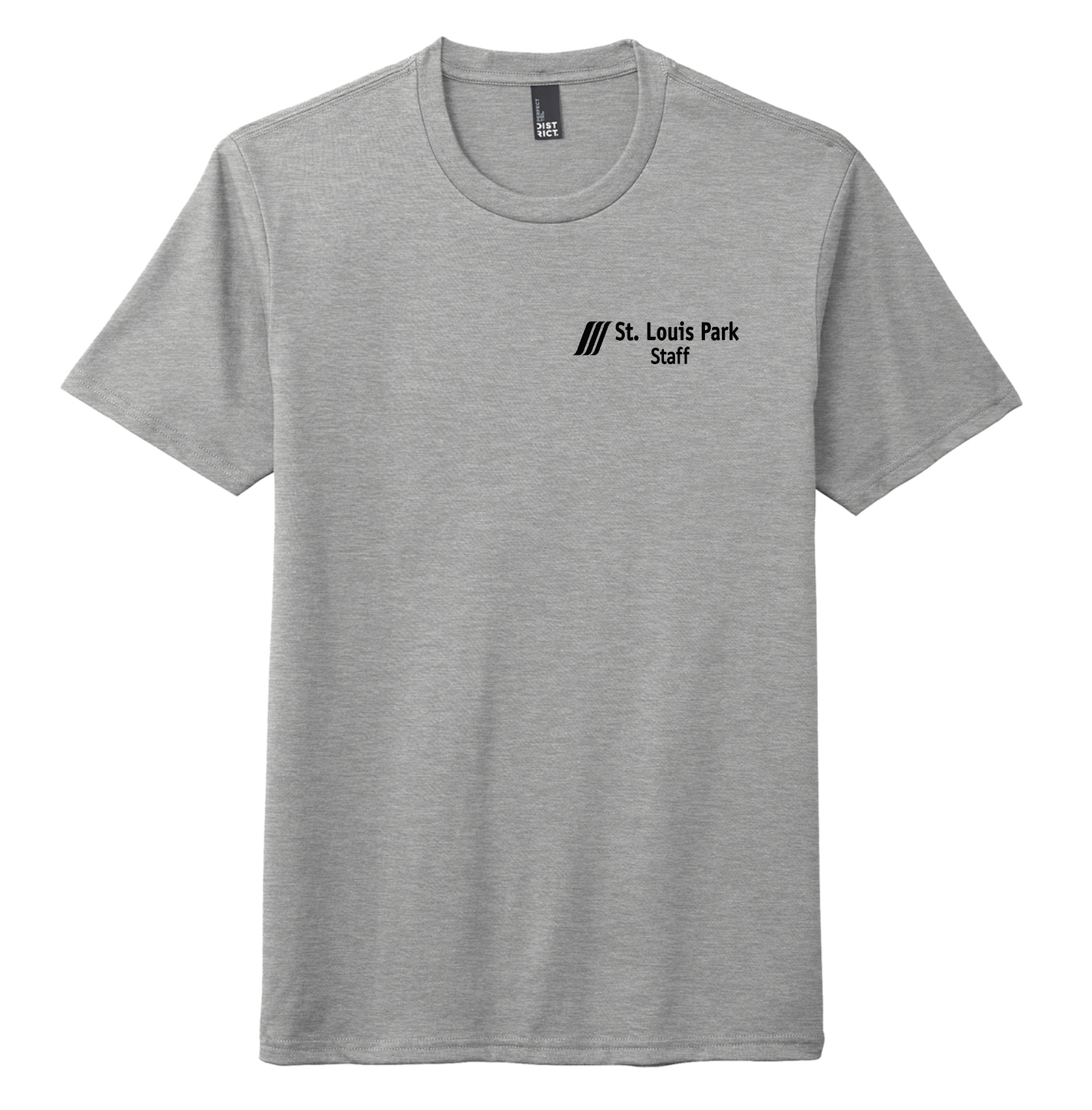 SLP Public Works District ® Perfect Tri ® Tee - HEATHER GREY