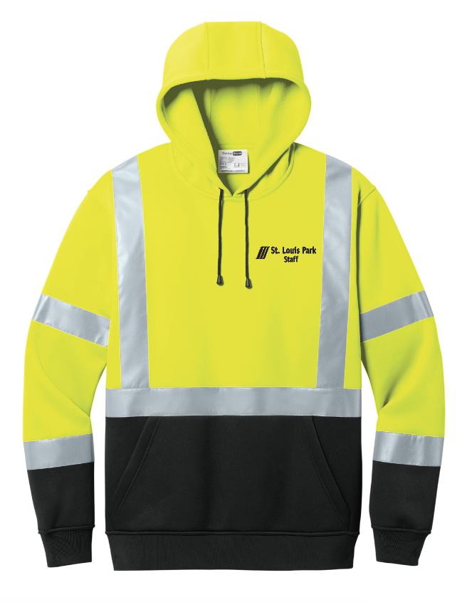 SLP Public Works CornerStone® Heavy-Duty Fleece Pullover Hoodie - SAFETY YELLOW