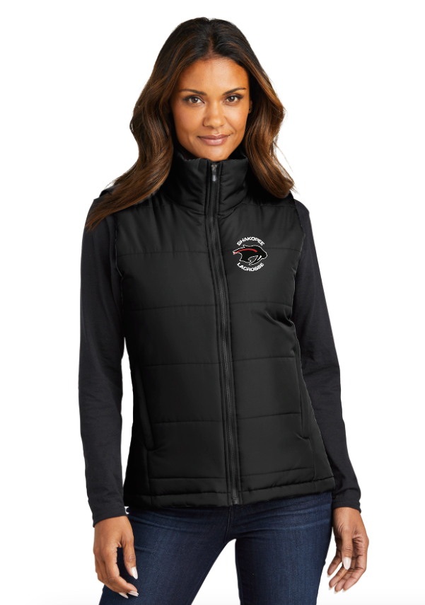 Shakopee Lacrosse Port Authority® Women's Puffer Vest - BLACK