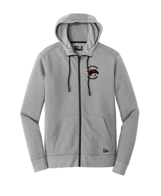 Shakopee Lacrosse New Era® Men's Tri-Blend Fleece Full-Zip Hoodie - GREY HEATHER