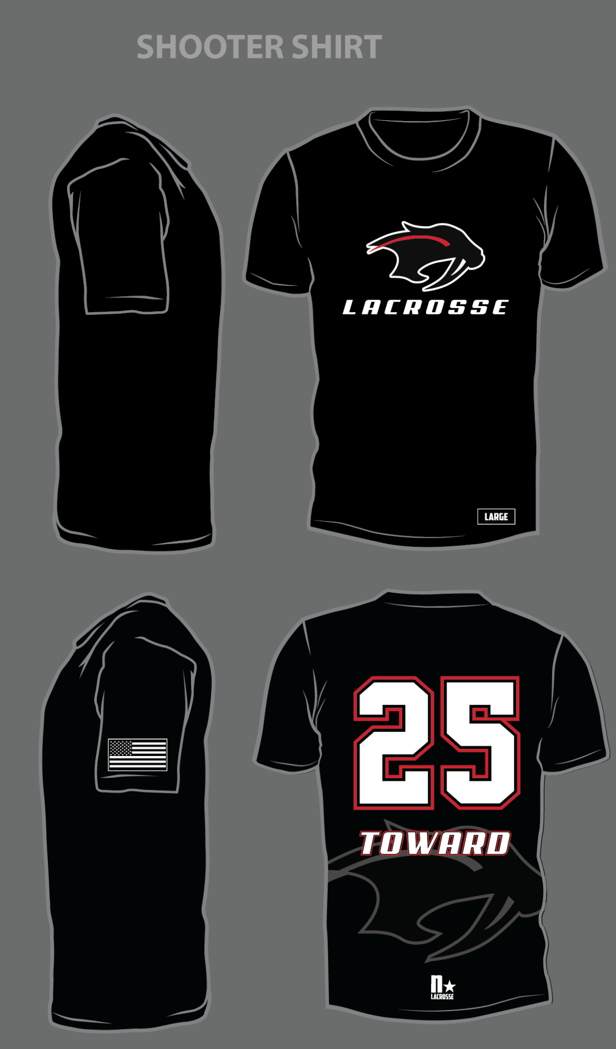 SHAKOPEE LACROSSE TEAM SHOOTER SHIRT **REQUIRED**