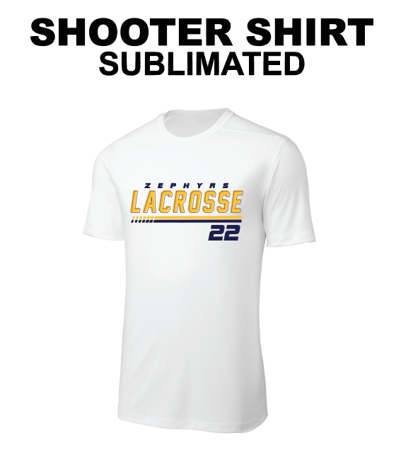 *TEAM APPAREL* Mahtomedi Lacrosse SHOOTER SHIRT - WHITE