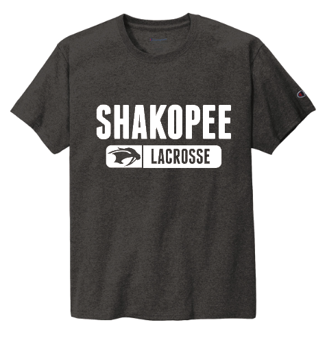 Shakopee Lacrosse Champion ® Heritage 6-Oz. Jersey Tee - CHARCOAL HEATHER